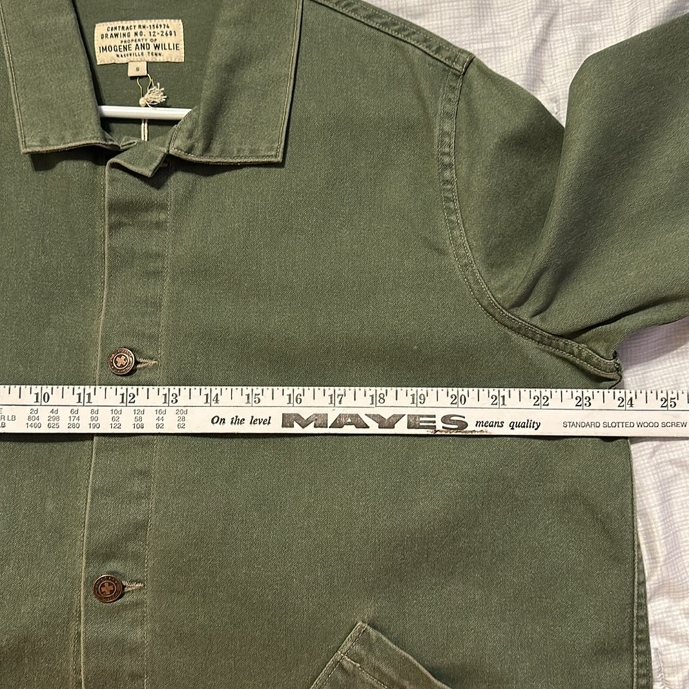 Imogene + Willie Agnes Olive Green Cotton Work Jacket - Picture 5 of 5